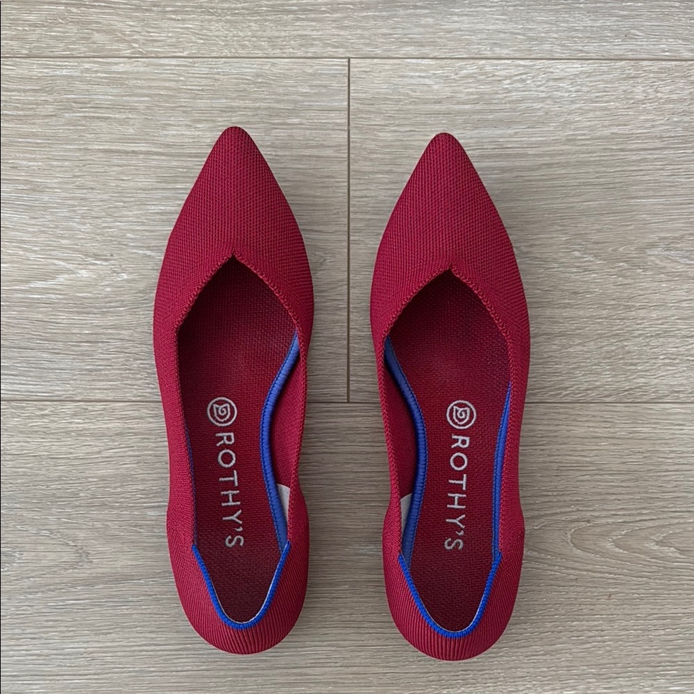 Rothy's Women's Red Flats - The Point